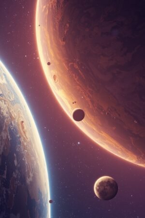 Home lucid origin intergalactic space planets colorful view which looks epic and stunning at the s 0