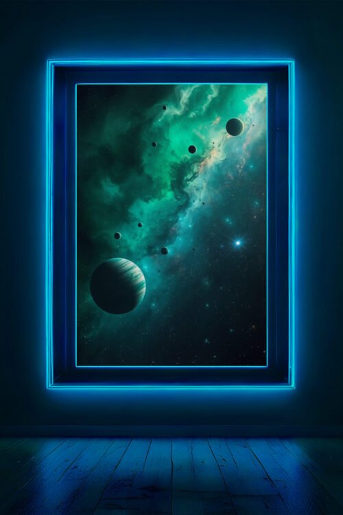 emerald void – space poster