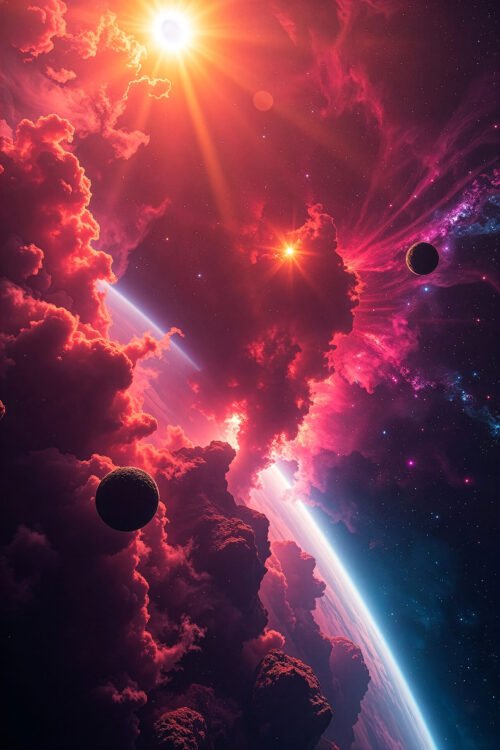 cosmic explosion sky