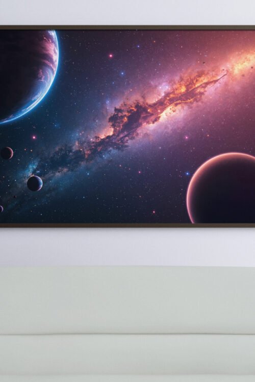 galactic horizon – space poster