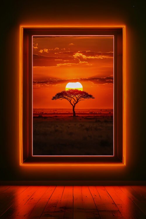 pastel mountain mist – nature poster (kopie)