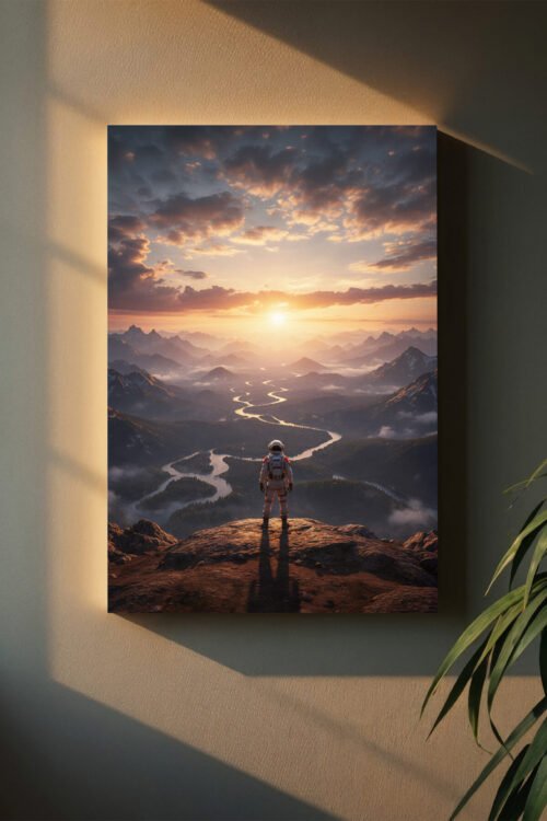 cosmic explorer – futuristic poster (kopie)