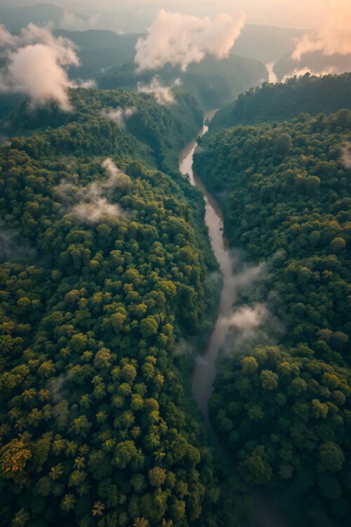 emerald river jungle