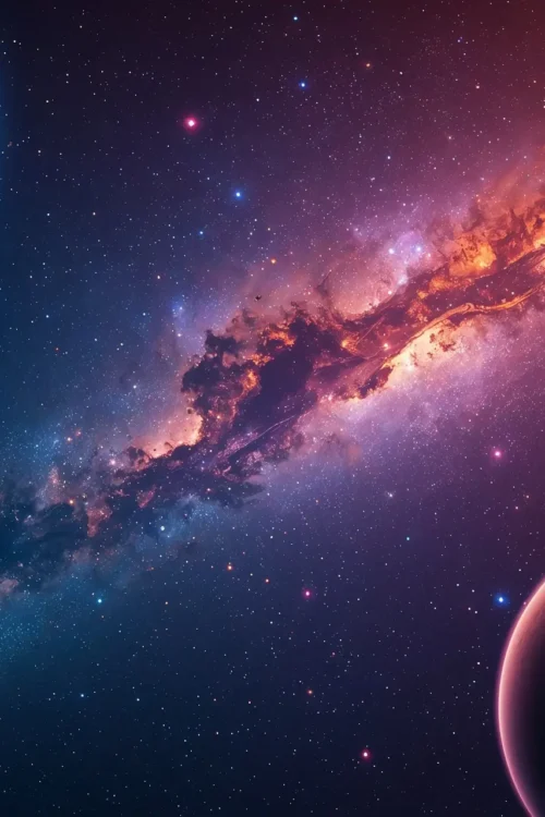 galactic horizon – space poster