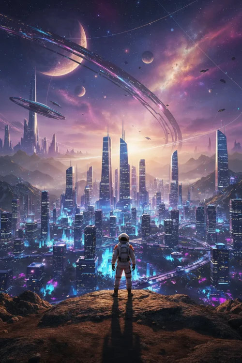 infinite horizon – futuristic poster (kopie)