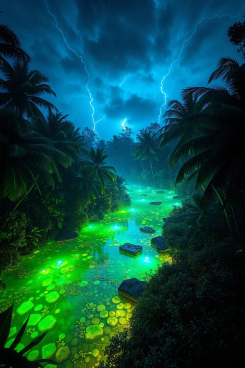 neon storm jungle